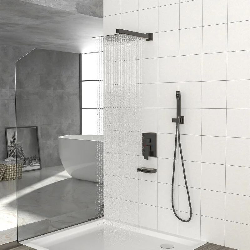 12 Inch Wall Mounted Square Shower System