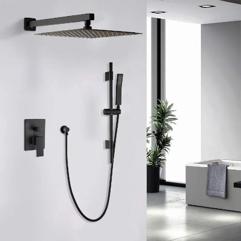 12" Rain Shower Head Systems Wall Mounted Shower