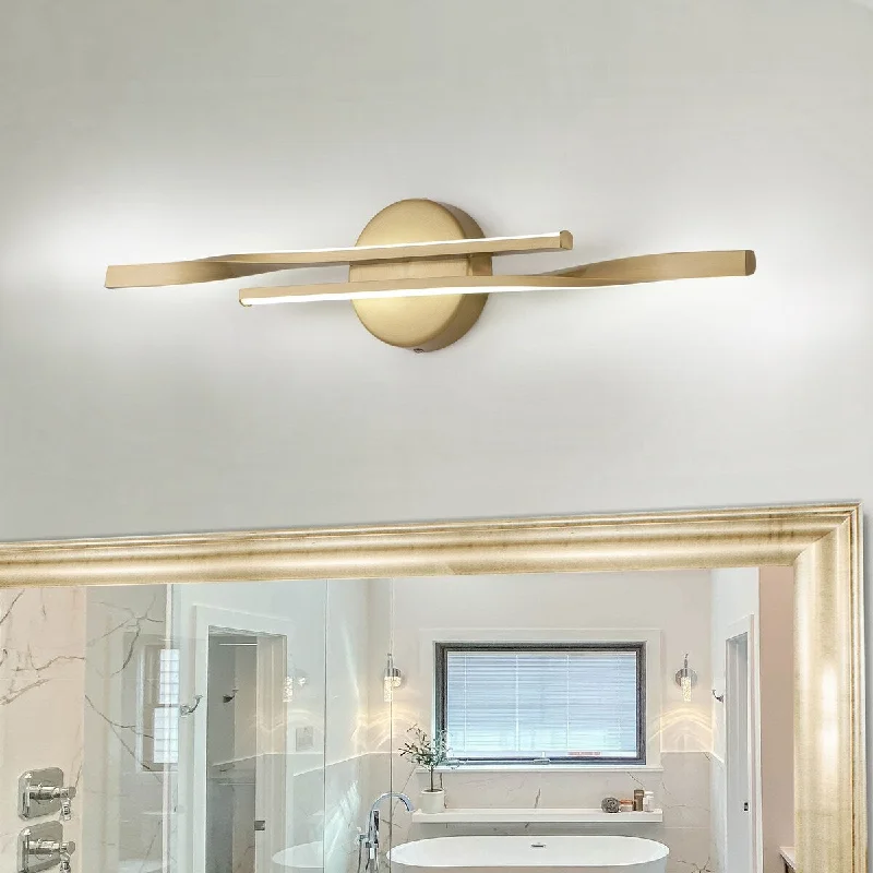 23.6-in 2-Light Minimalist Linear LED Vanity Light