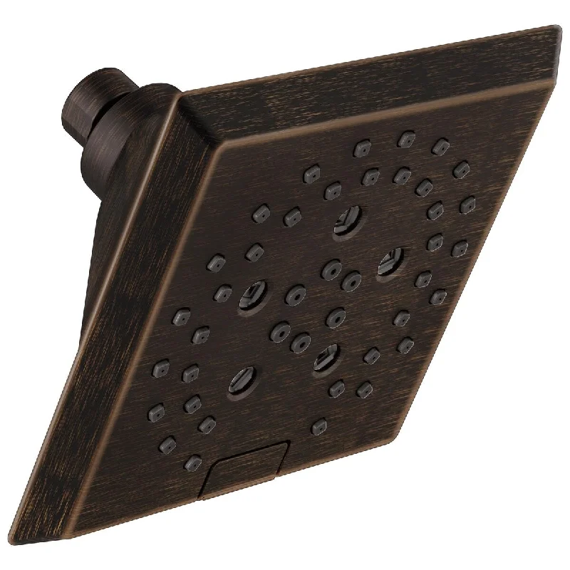 5-Spray H2Okinetic® Angular Modern Raincan Shower Head in Venetian Bronze 52664-RB