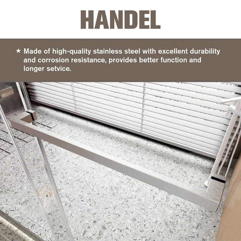 56-60 inches Frameless Double Sliding Soft-Close Shower Door