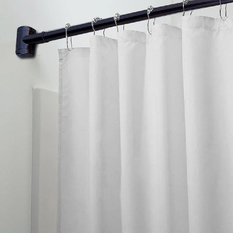 57" Curved Fixed Curtain Shower Rod - Oil Rubbed Bronze Finish