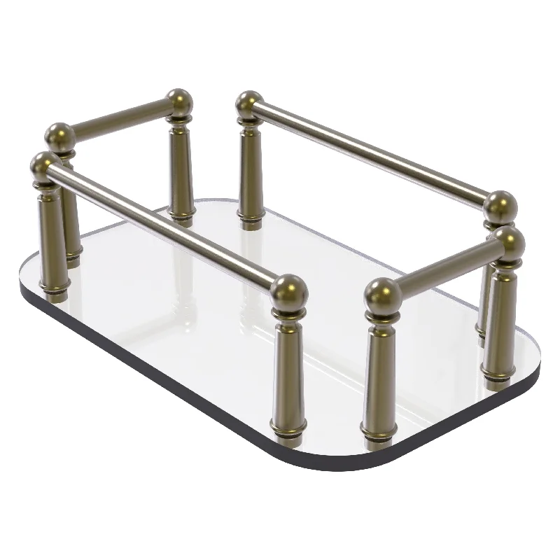 Allied Brass Vanity Top Glass Guest Towel Tray