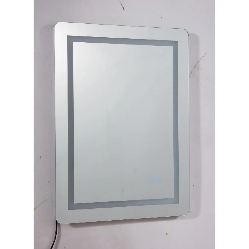 Anti-fog dimmable touch button LED bathroom mirror