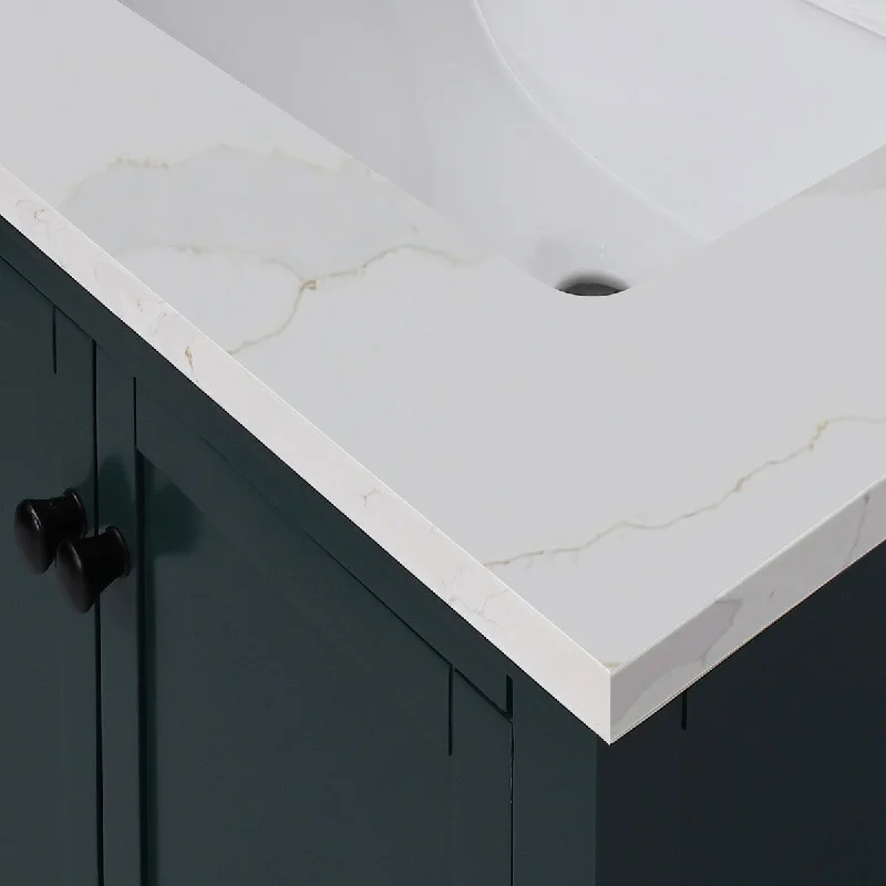 Avanity 31 in. Calacatta Quartz Top with Rectangular Undermount Sink