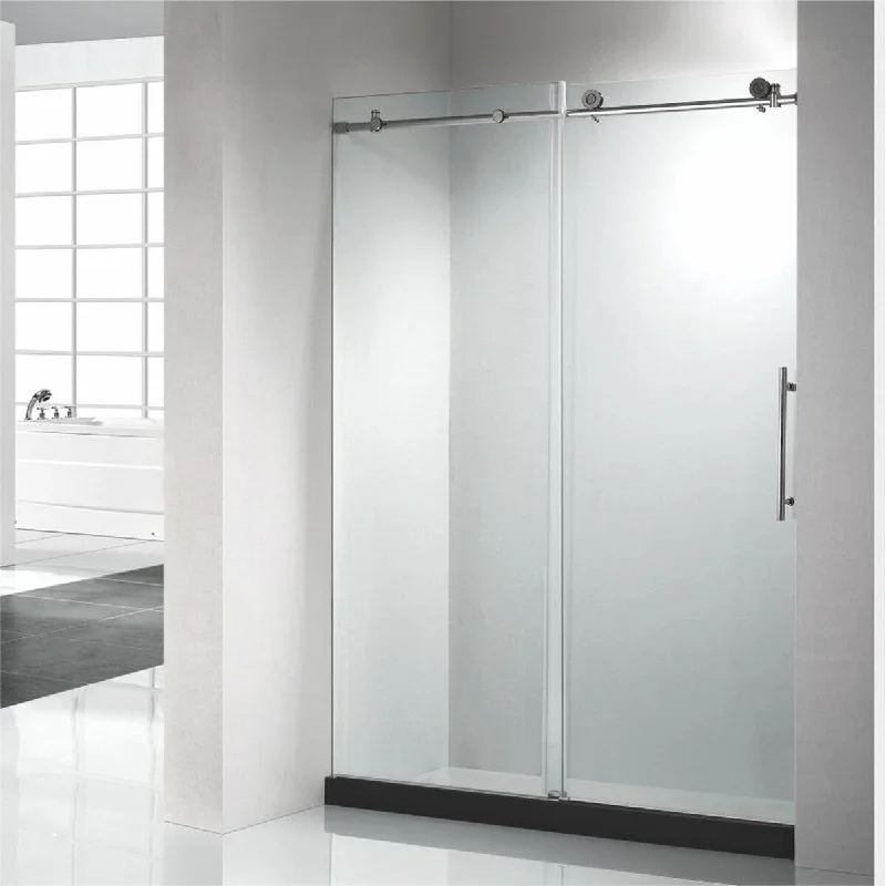 Bathroom Frameless Double Sliding Tempered Glass Shower Doors