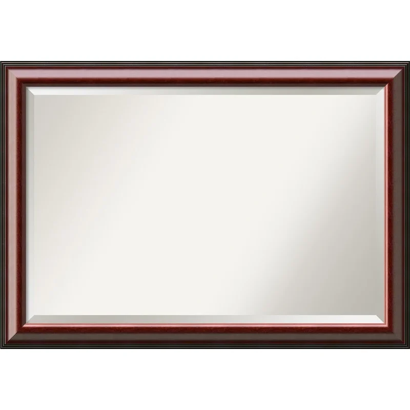 Bathroom Mirror Extra Large, Cambridge Mahogany 41 x 29-inch - 41 x 29-inch