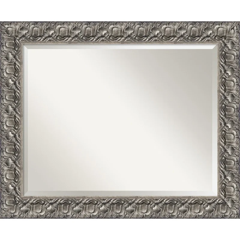 Bathroom Mirror Large, Silver Luxor 34 x 28-inch - 27.75 x 33.75 x 1.209 inches deep