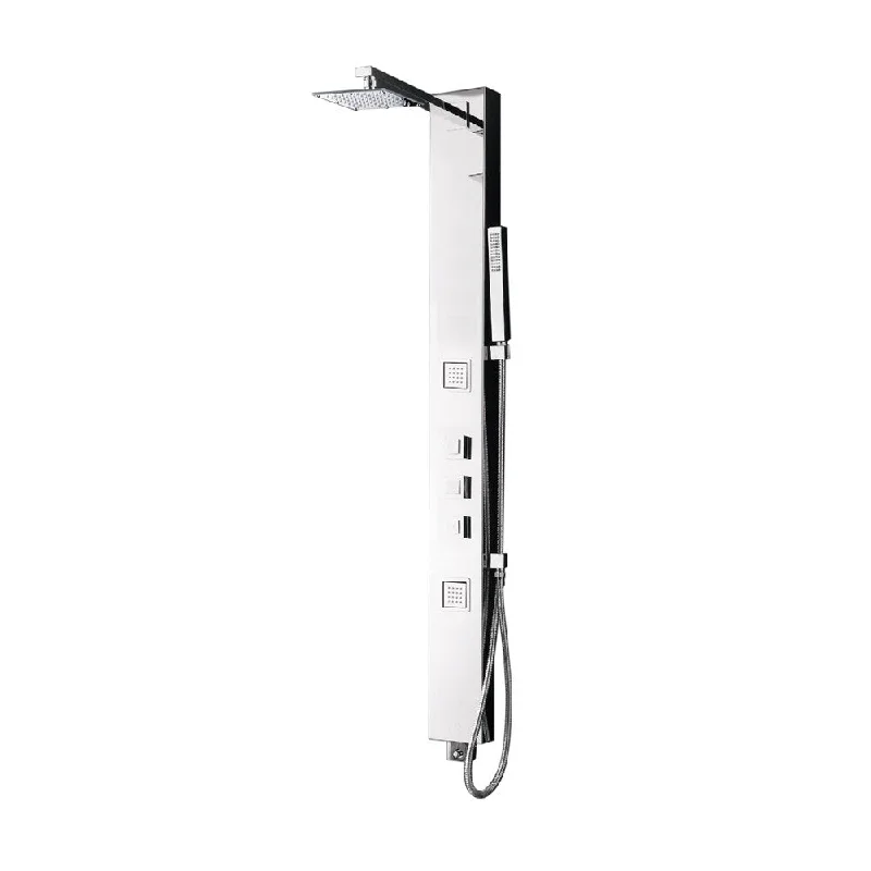 Blue Ocean 53-inch Stainless Steel Thermostatic Shower Panel