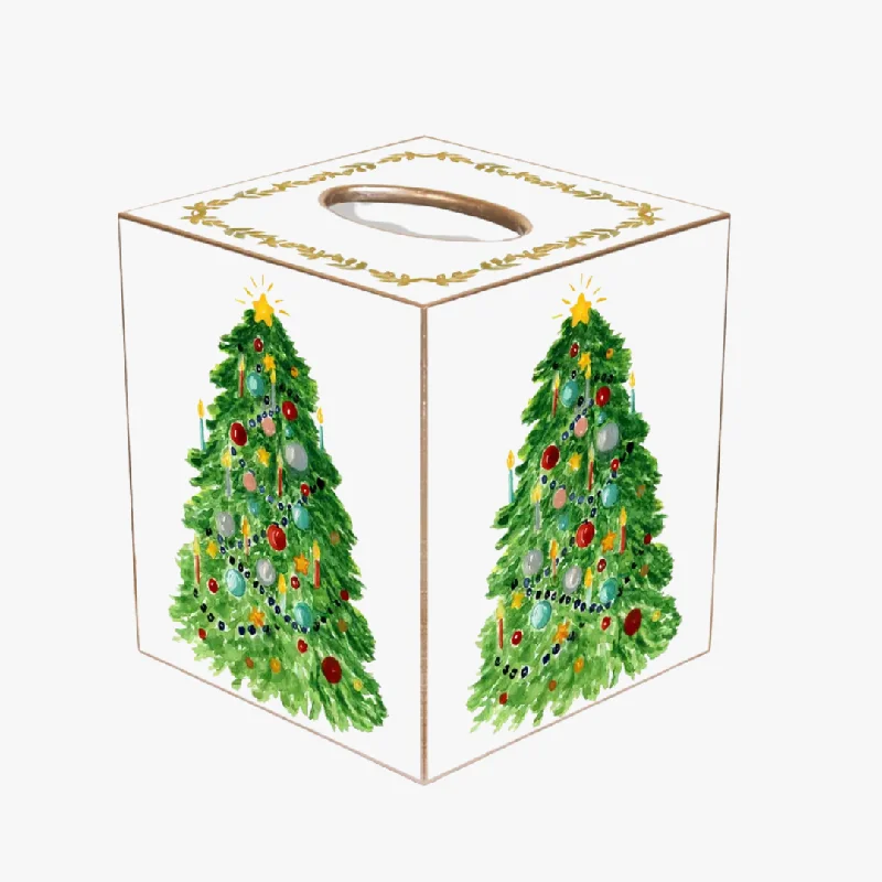 Christmas Tree Tissue Box Cover