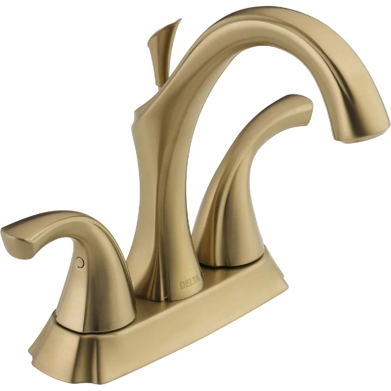 Delta Addison High Arc Champagne Bronze 4" Centerset Bathroom Faucet 614863