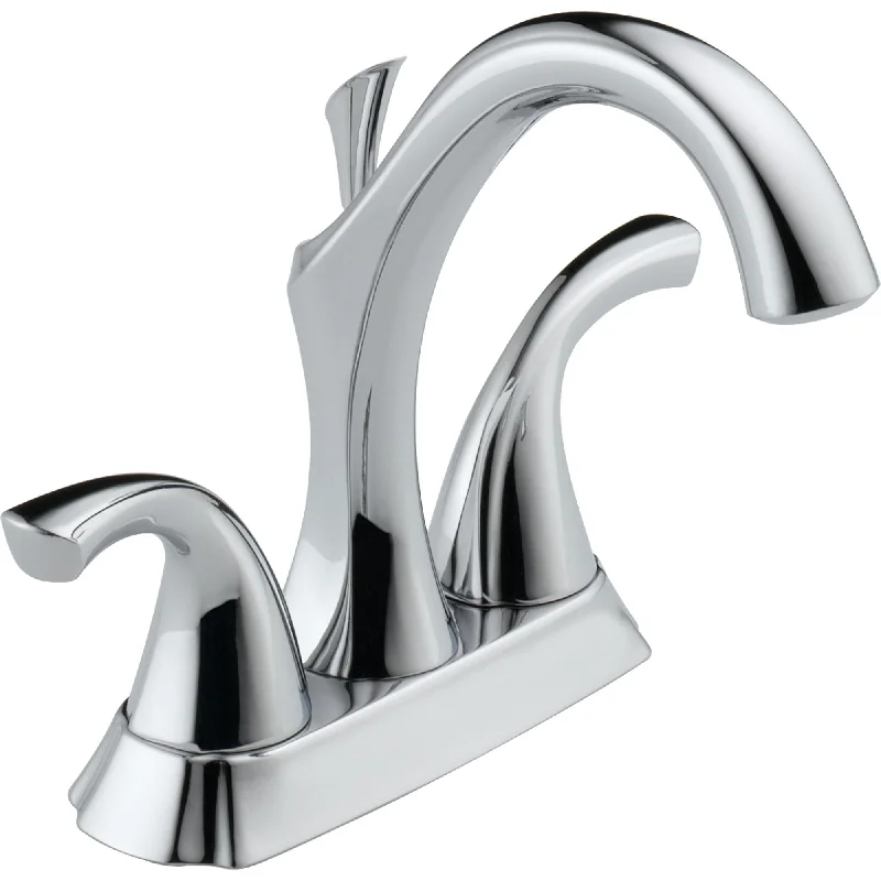 Delta Addison High Arc Chrome Finish 4" Centerset Bathroom Faucet 614864