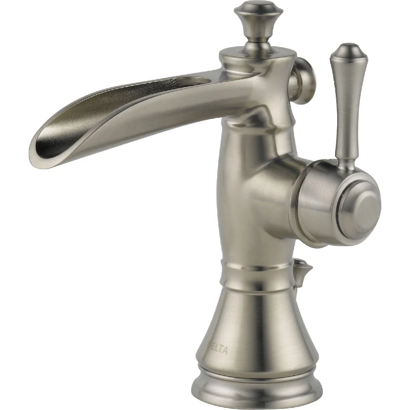 Delta Cassidy 1 Handle Brilliance Stainless Channel Spout Bathroom Faucet 579539