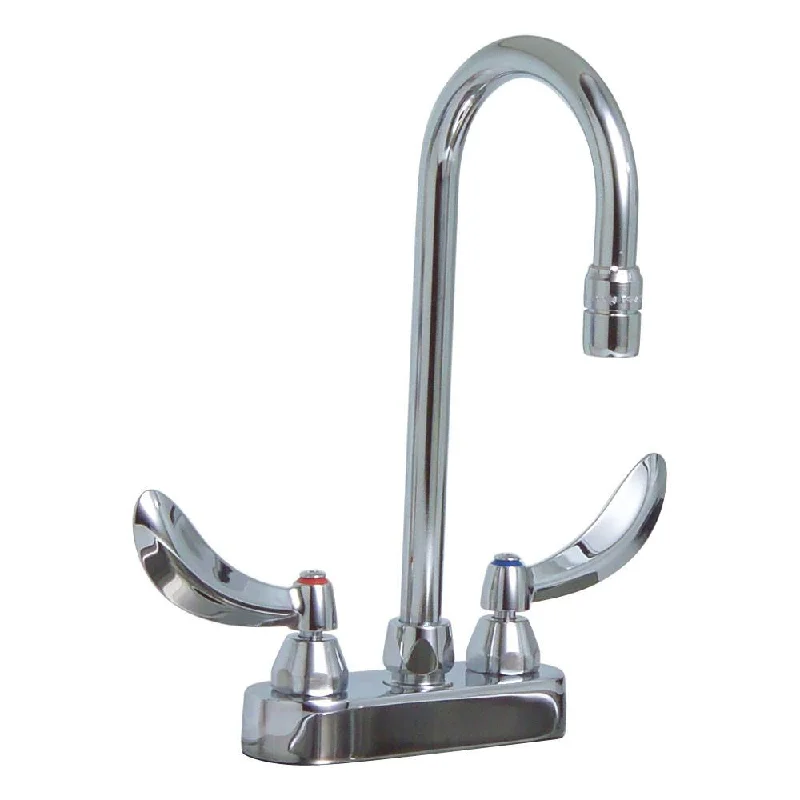 Delta Commercial 4" Centerset 2-Handle High Arc Bathroom Faucet in Chrome 608678