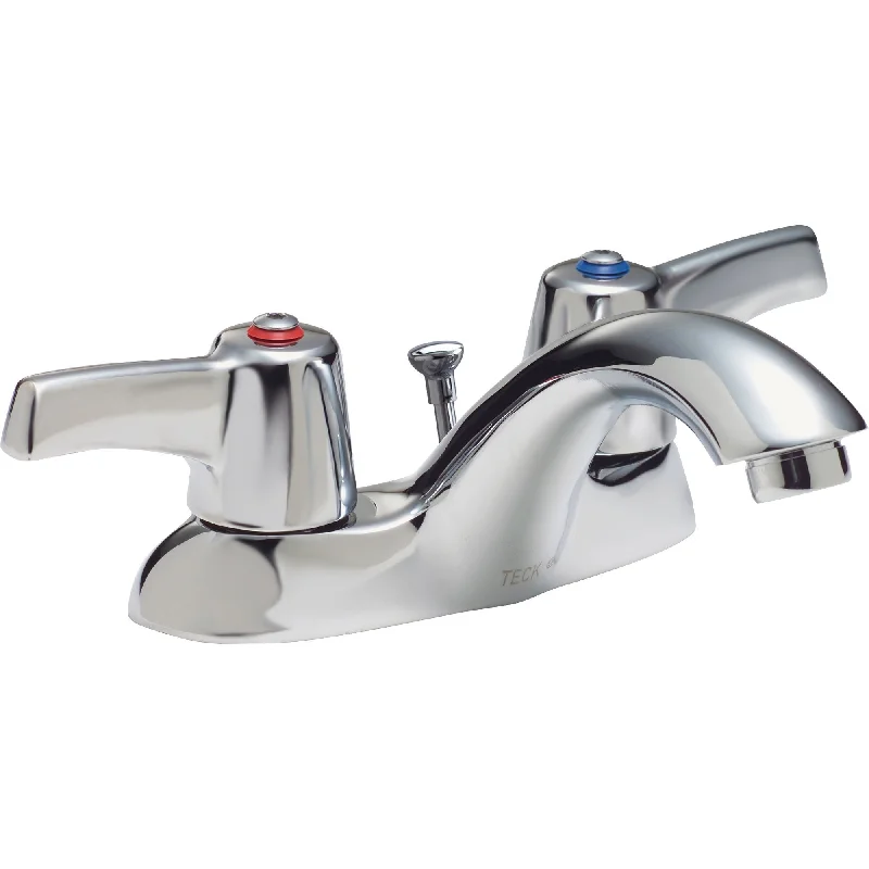 Delta Commercial 4" Centerset Low Arc Bathroom Faucet in Chrome 608674