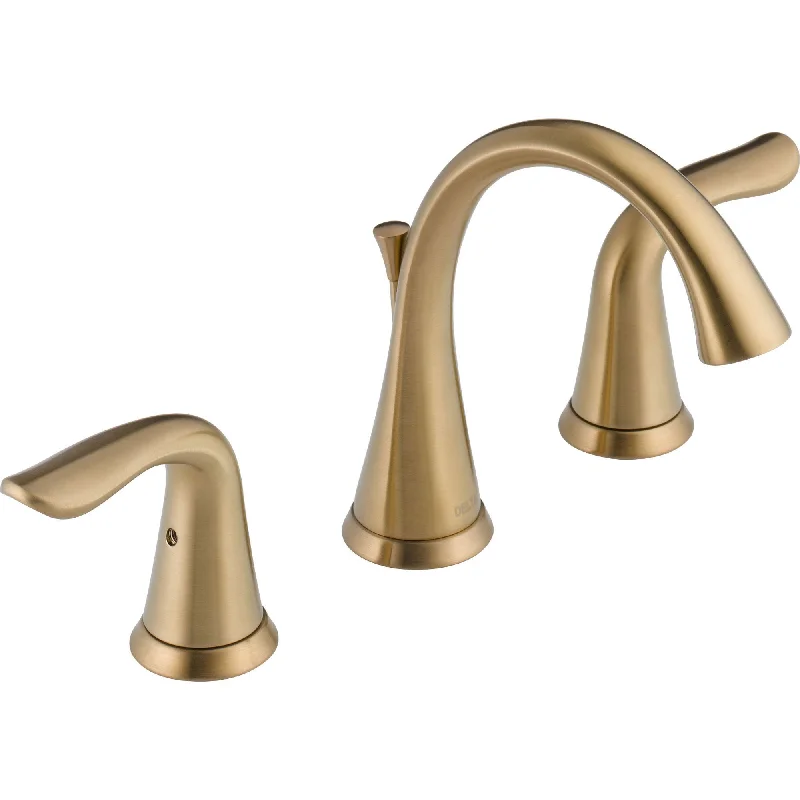 Delta Lahara 4-16" Mini-Widespread Bathroom Faucet in Champagne Bronze 572927