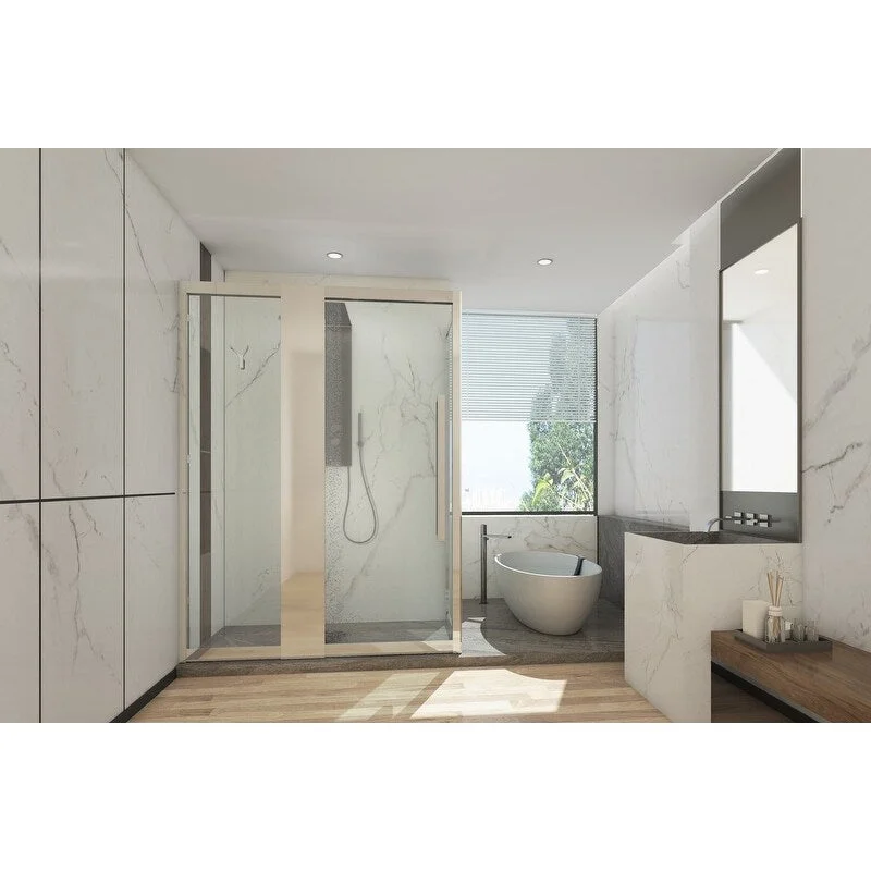 EPOWP Bathroom Modern Shower Door combo shower room