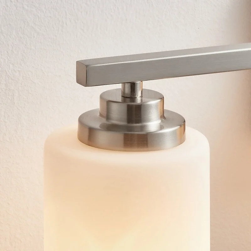 KAWOTI 3-Light Dimmable Bathroom Vanity Light with Frosted White Glass