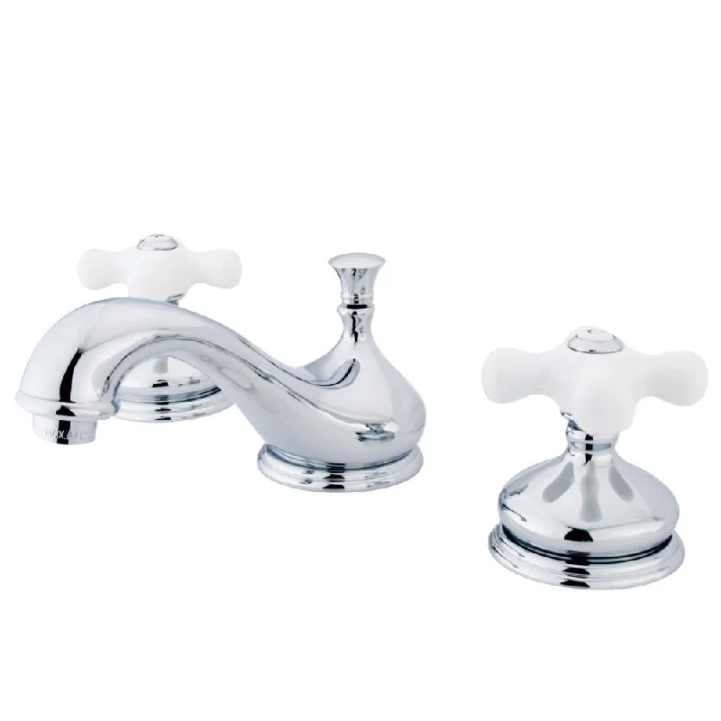 Kingston Brass Chrome 2 Handle Widespread Bathroom Faucet w Pop-up KS1161PX