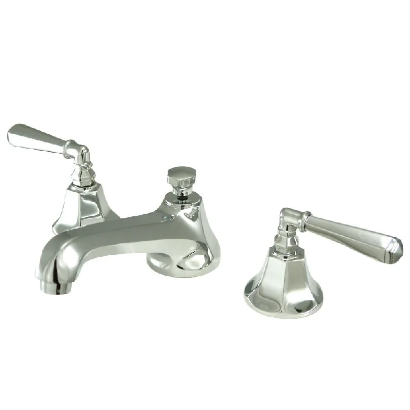 Kingston Brass Chrome 2 Handle Widespread Bathroom Faucet w Pop-up KS4461HL