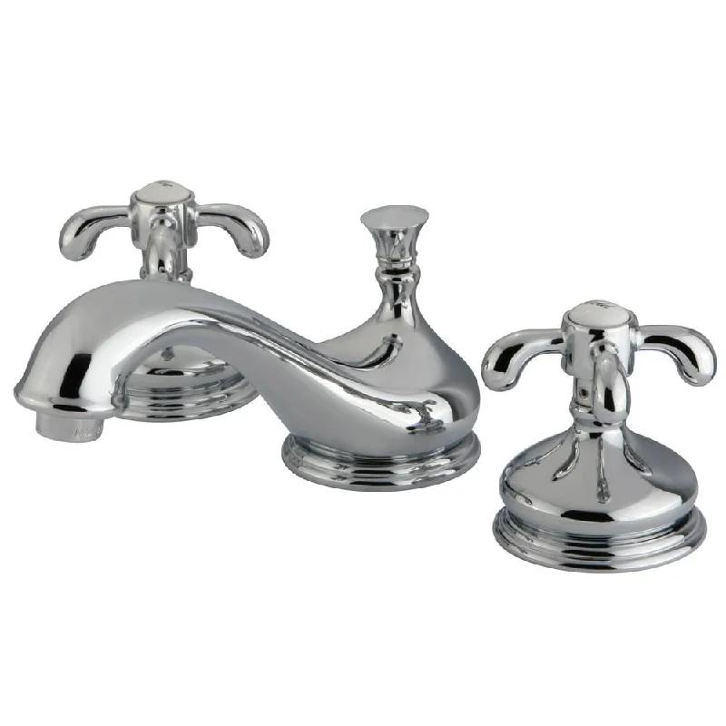 Kingston Brass Chrome French Country Widespread Bathroom Faucet KS1161TX