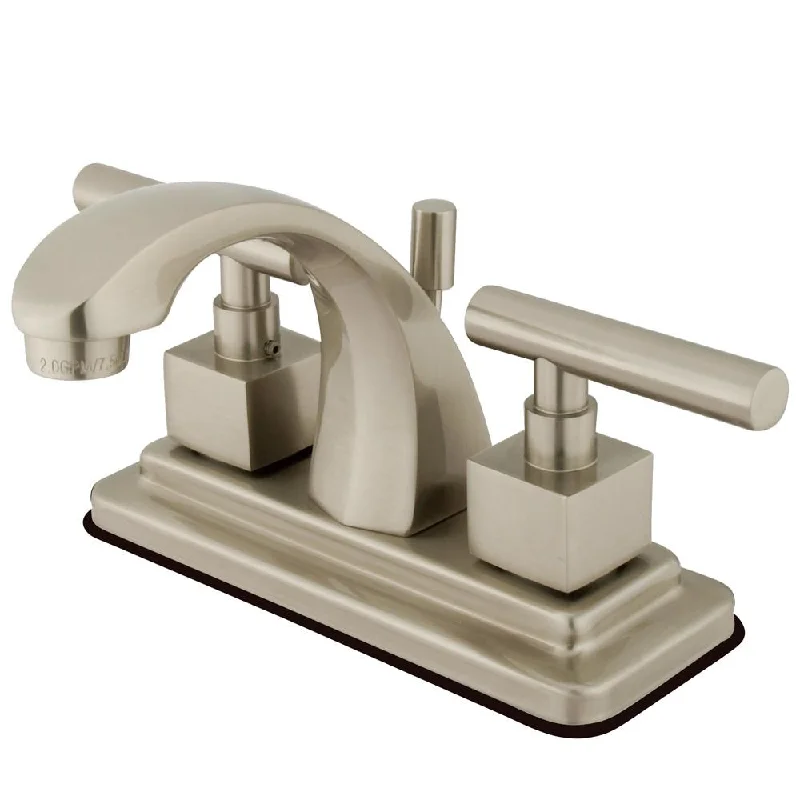 Kingston Brass Claremont Satin Nickel Centerset Bathroom Faucet KS4648CQL