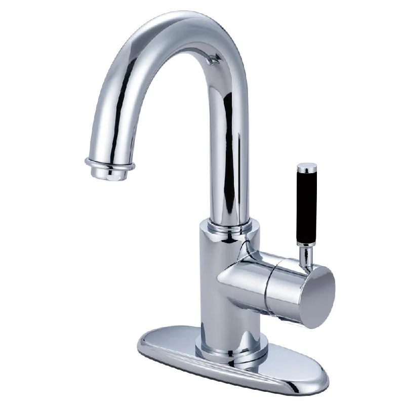 Kingston Kaiser Chrome Single Handle Bathroom Faucet w push Drain FS8431DKL