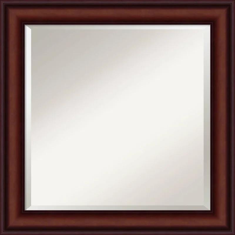 Legacy Mahogany Wall Mirror - Square 25 x 25-inch