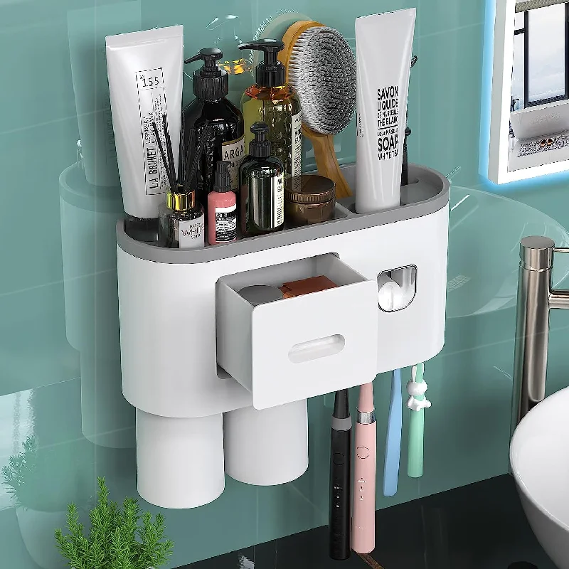 Magnetic Toothbrush Holder Wall Mounted for Bathroom and Vanity