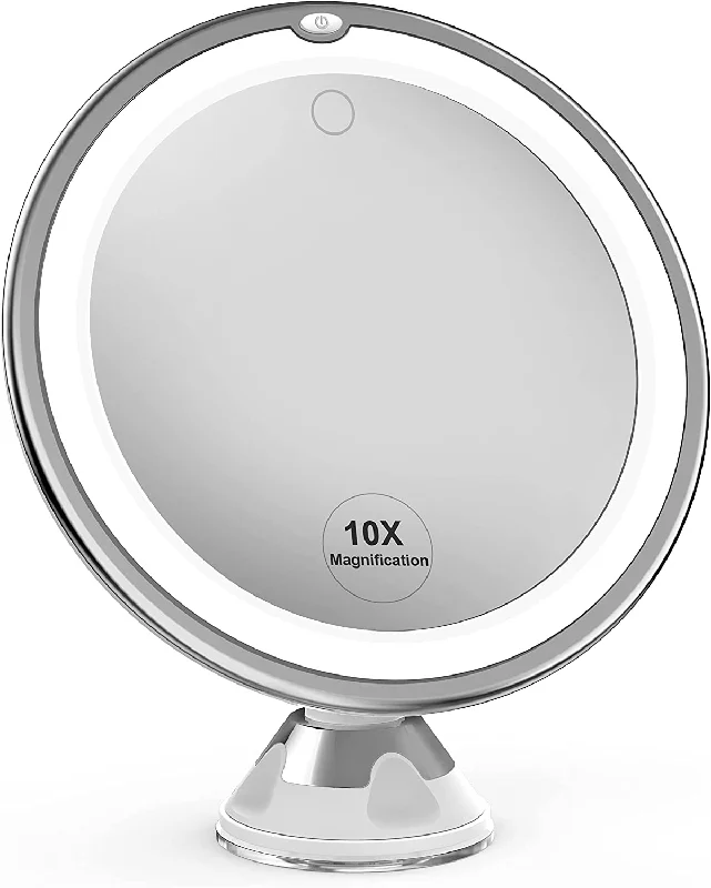 Magnifying Mirror with Lights 360 Degree Rotating Arm and Locking Suction Cup