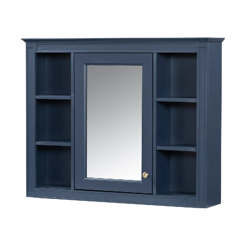 Medicine Cabinet Wall Mounted Bathroom Cabinet Mirror Cabinet, Blue