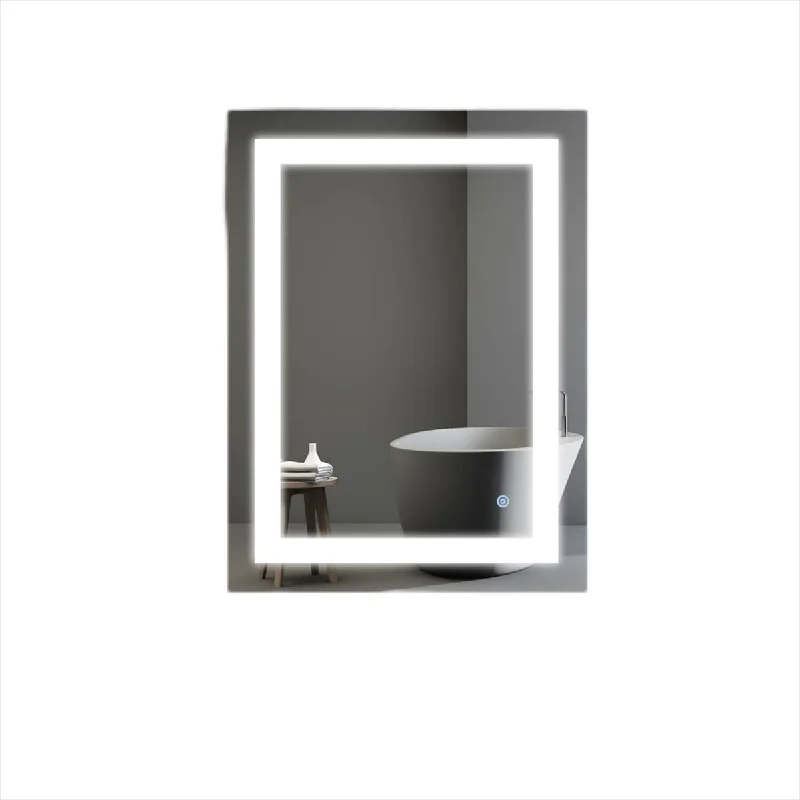 Rectangular Lighted Bathroom Mirror