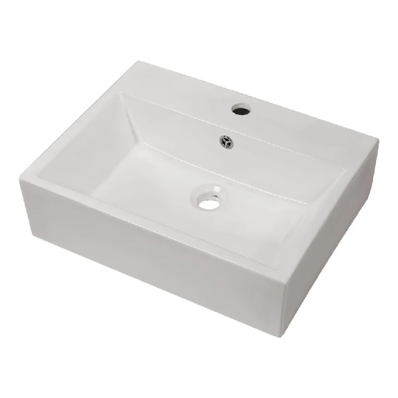 Refurbished Kichae Wall-hung Bathroom Sink White Ceramic Vessel Sink