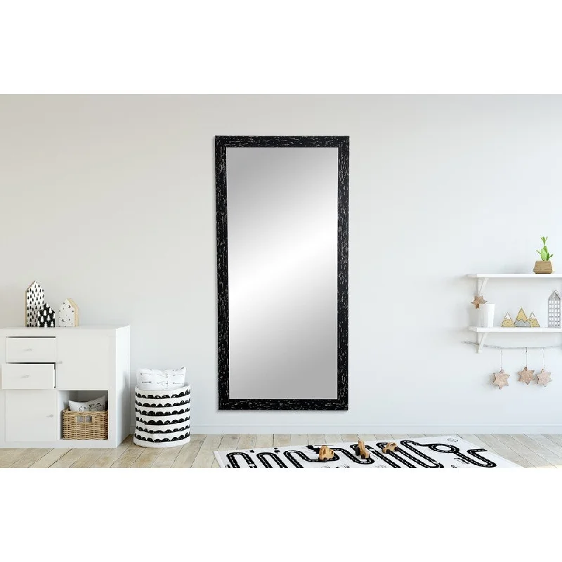 Shadow Falls 32.5 x 66 - Inch Floor Mirror - Black