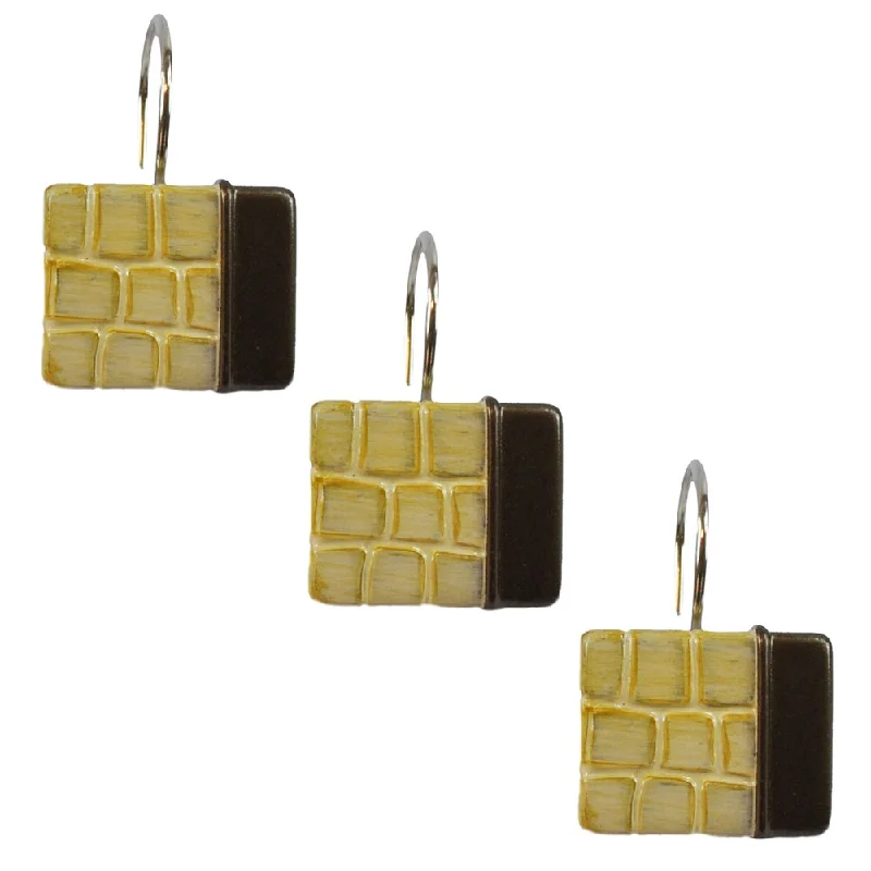 Sherry Kline It's a Croc Natural Shower Curtain Hooks (Set of 12)