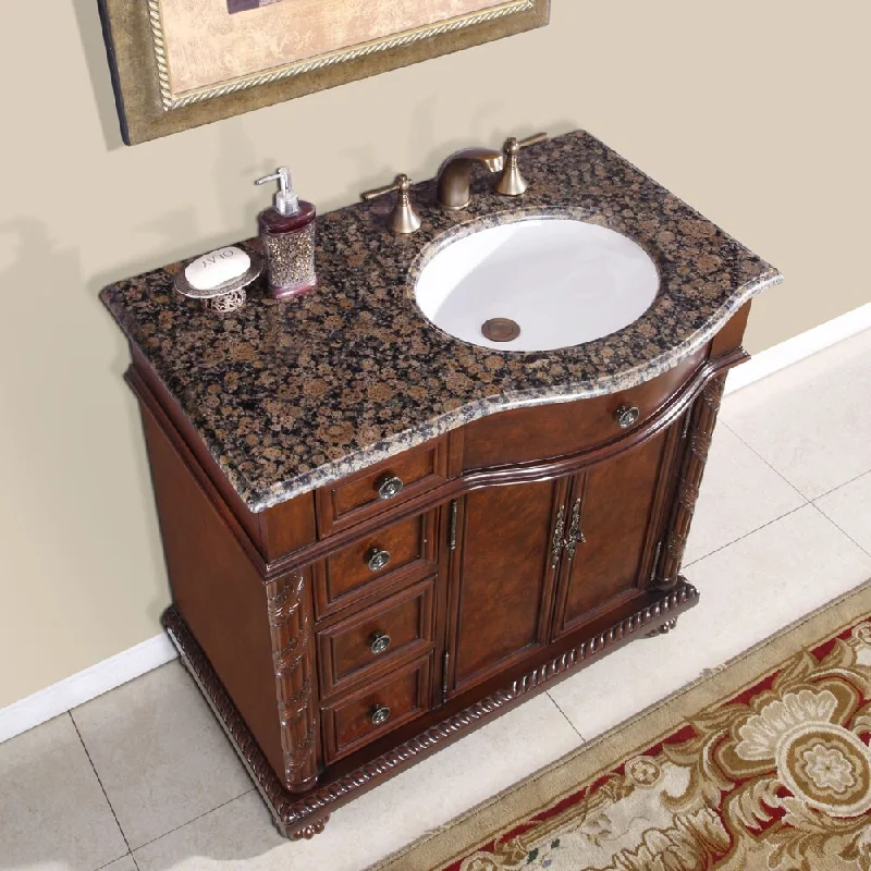 Silkroad Exclusive Sanger Bathroom Single Sink Vanity