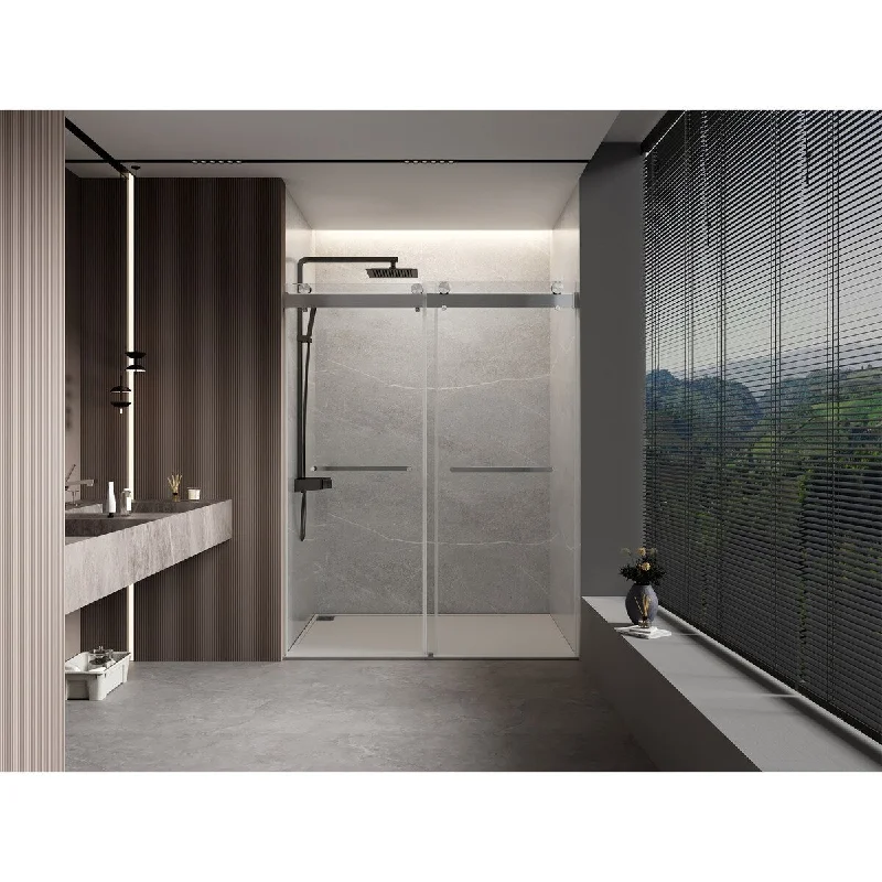 Sliding Frameless Soft-Close Shower Door