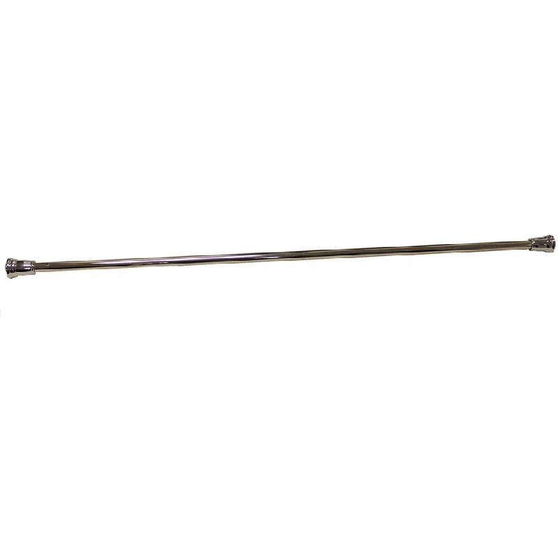 Straight Tension Chrome Stainless Steel Shower Rod