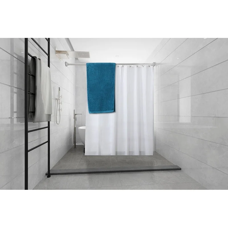 Utopia Alley 72-Inch Adjustable Rust-Proof Aluminum Double Shower Curtain Rods, Includes Shower Liner and Shower Hooks