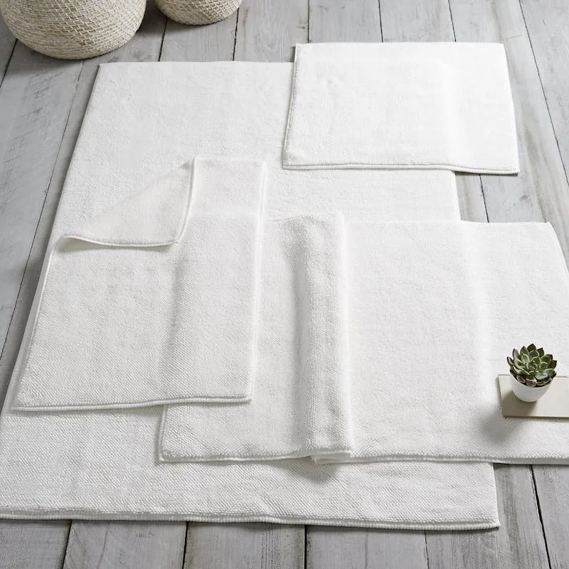 Ile De Re Bath Mat, Medium, White