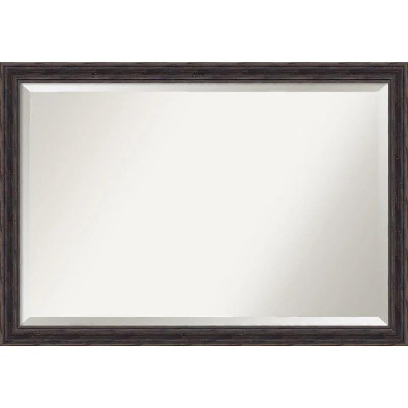 Wall Mirror Extra Large, Narrow Rustic Pine 39 x 27-inch - extra large - 39 x 27-inch