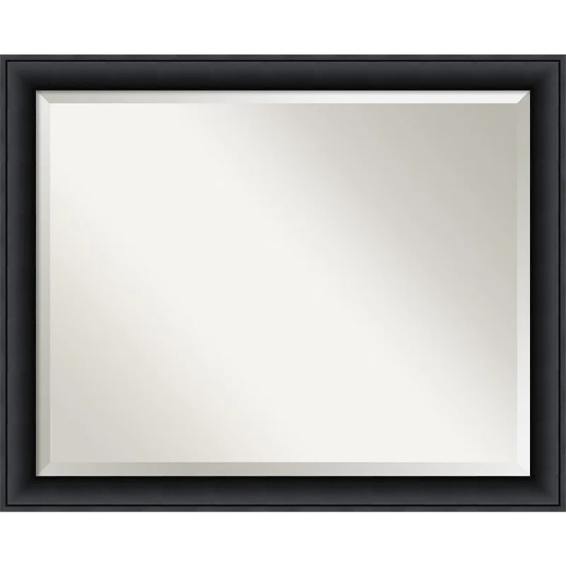 Wall Mirror Large, Nero Black 32 x 26-inch - large - 32 x 26-inch