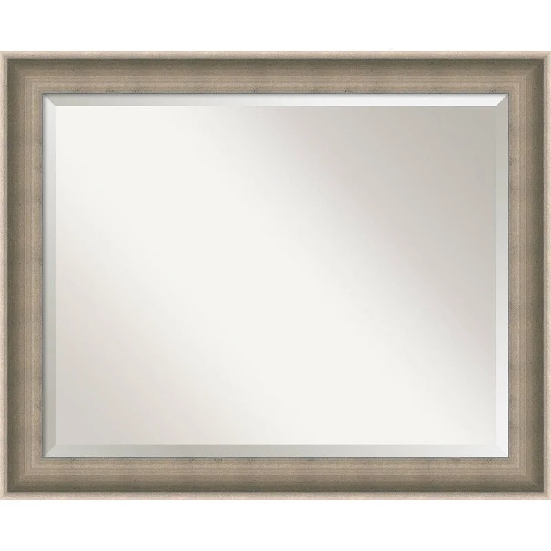 Wall Mirror Large, Silver Solitaire 33 x 27-inch - large - 33 x 27-inch