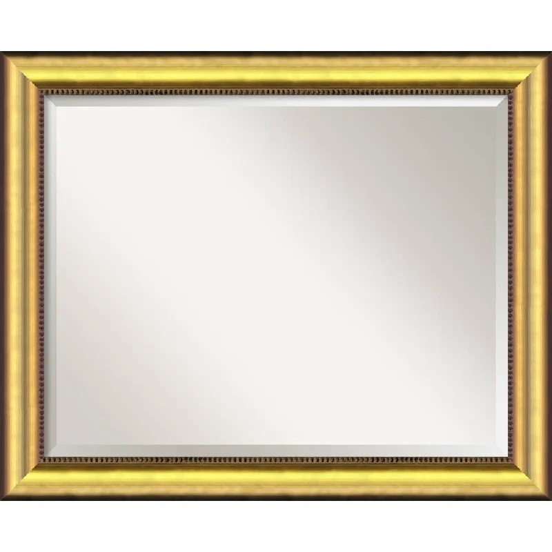 Wall Mirror Large, Vegas Burnished Gold 33 x 27-inch - large - 33 x 27-inch