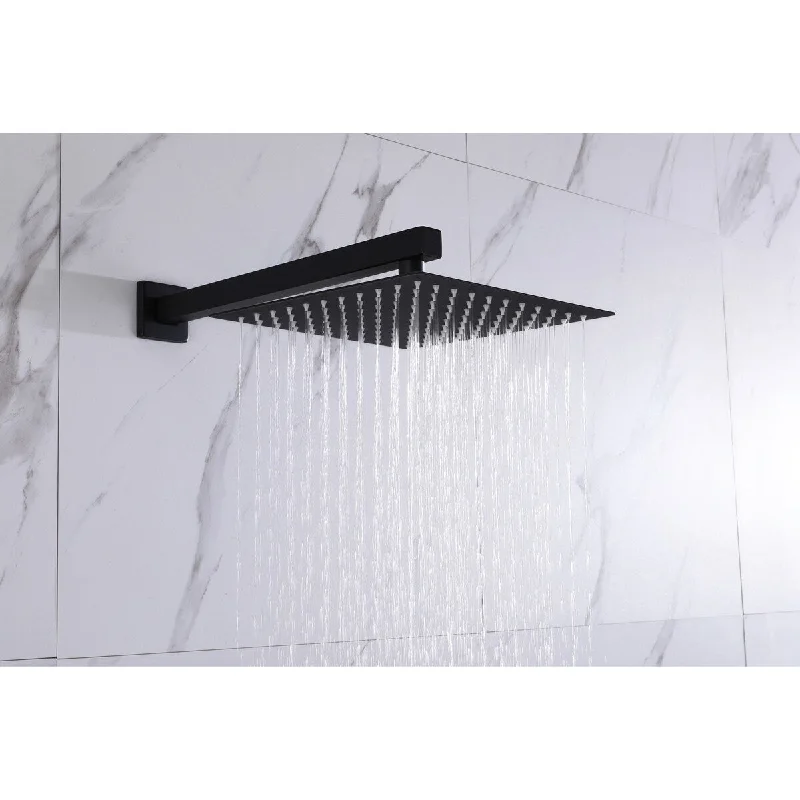 Wall Mounted Rainfall Shower Head System - 17.32*12.59*4.92