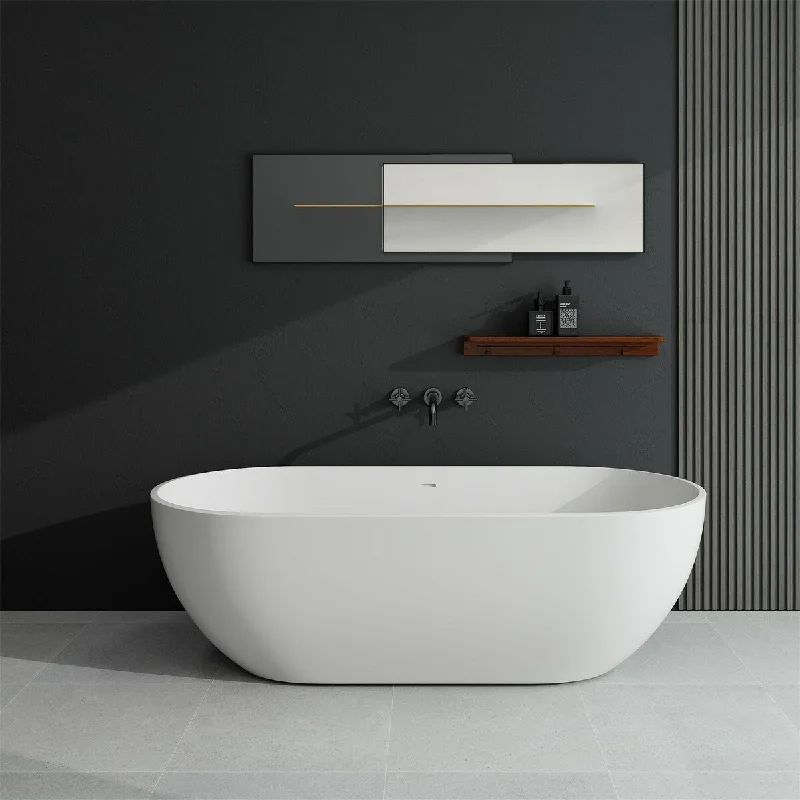 Solid Surface Freestanding Soaking Bathtub