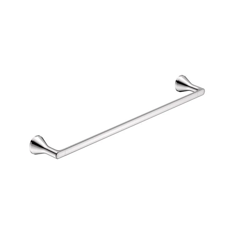 Towel Bar Aspirations 24 Inch Chrome Metal 3-3/4 Inch Wall Mount