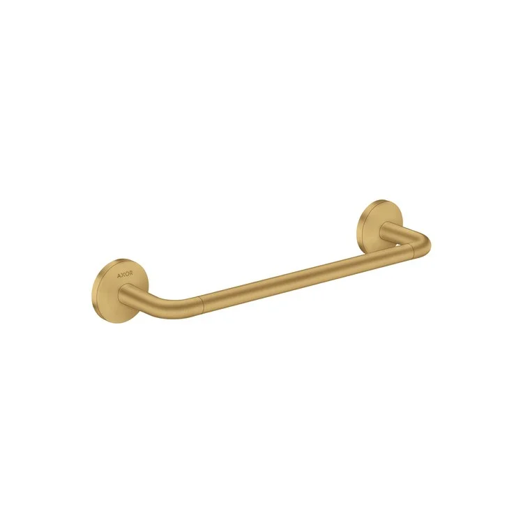 Towel Bar Universal Circular 12 Inch Single Brushed Gold Optic Metal