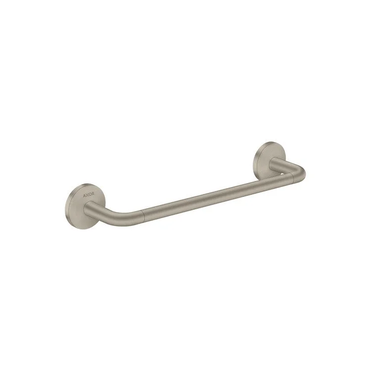 Towel Bar Universal Circular 12 Inch Single Brushed Nickel Metal