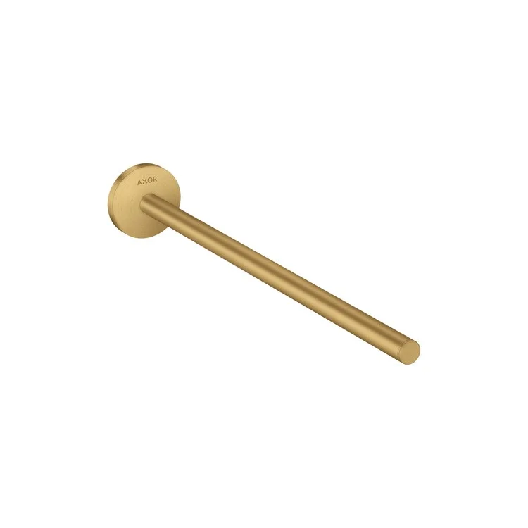 Towel Bar Universal Circular 14 Inch Single Brushed Gold Optic Metal